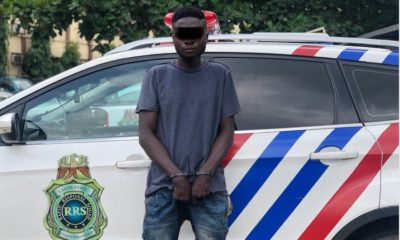 Lagos police parade man who specialises in stealing at parties