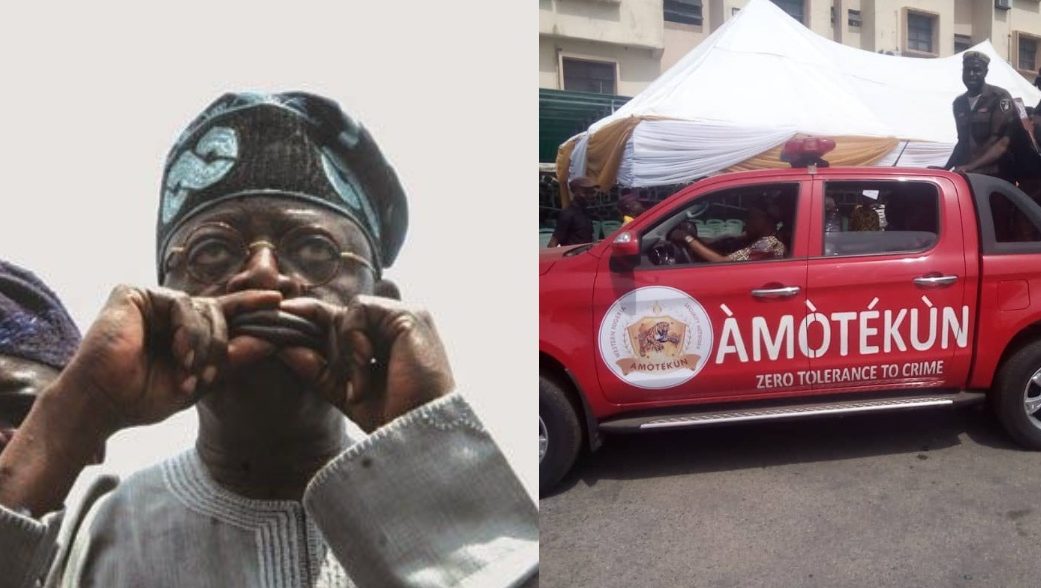 Image result for tinubu react to amotekun