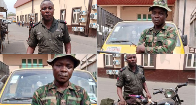 Fake soldier