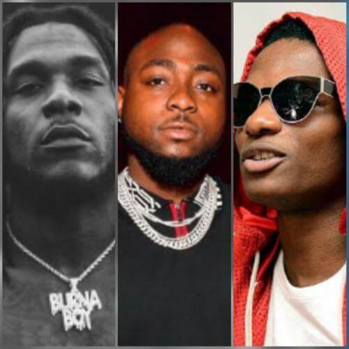 Wizkid, Burna, Davido
