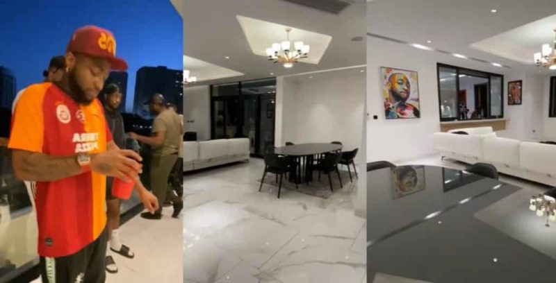 Banana Island: Davido shows off beautiful interiors of his mansion (video)