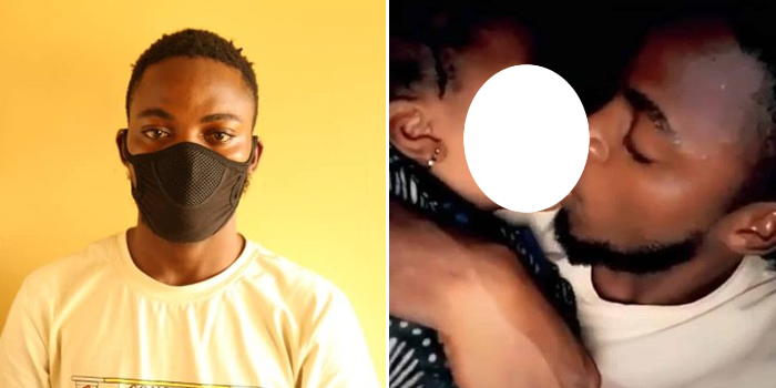Lagos police arrest young man kissing three-year-old passionately on the lips