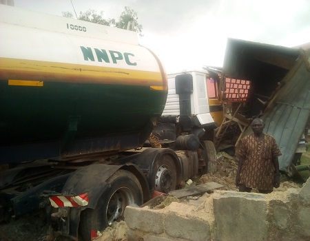 Plateau: One dead, 12 injured as tanker rams into vehicles