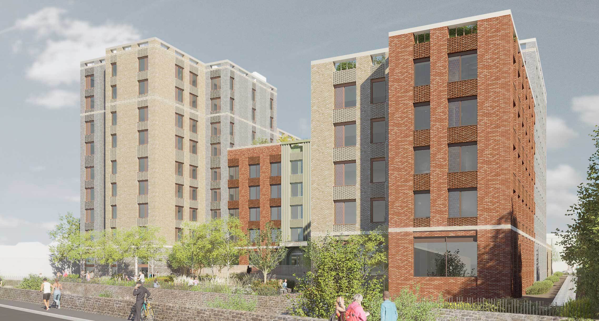Artist’s visualisation of Little George Street development from a different viewpoint