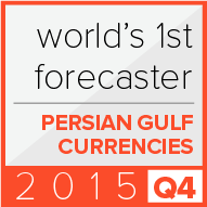 1st place in the world according to Bloomberg for forecasts of currencies from the Persian Gulf