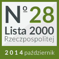 28 miejsce na w rankingu 'Lista 2000'