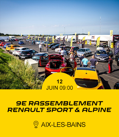 9ème rassemblement Renault Sport & Alpine, le 12/06/2021 09:00, à Aix-Les-Bains
