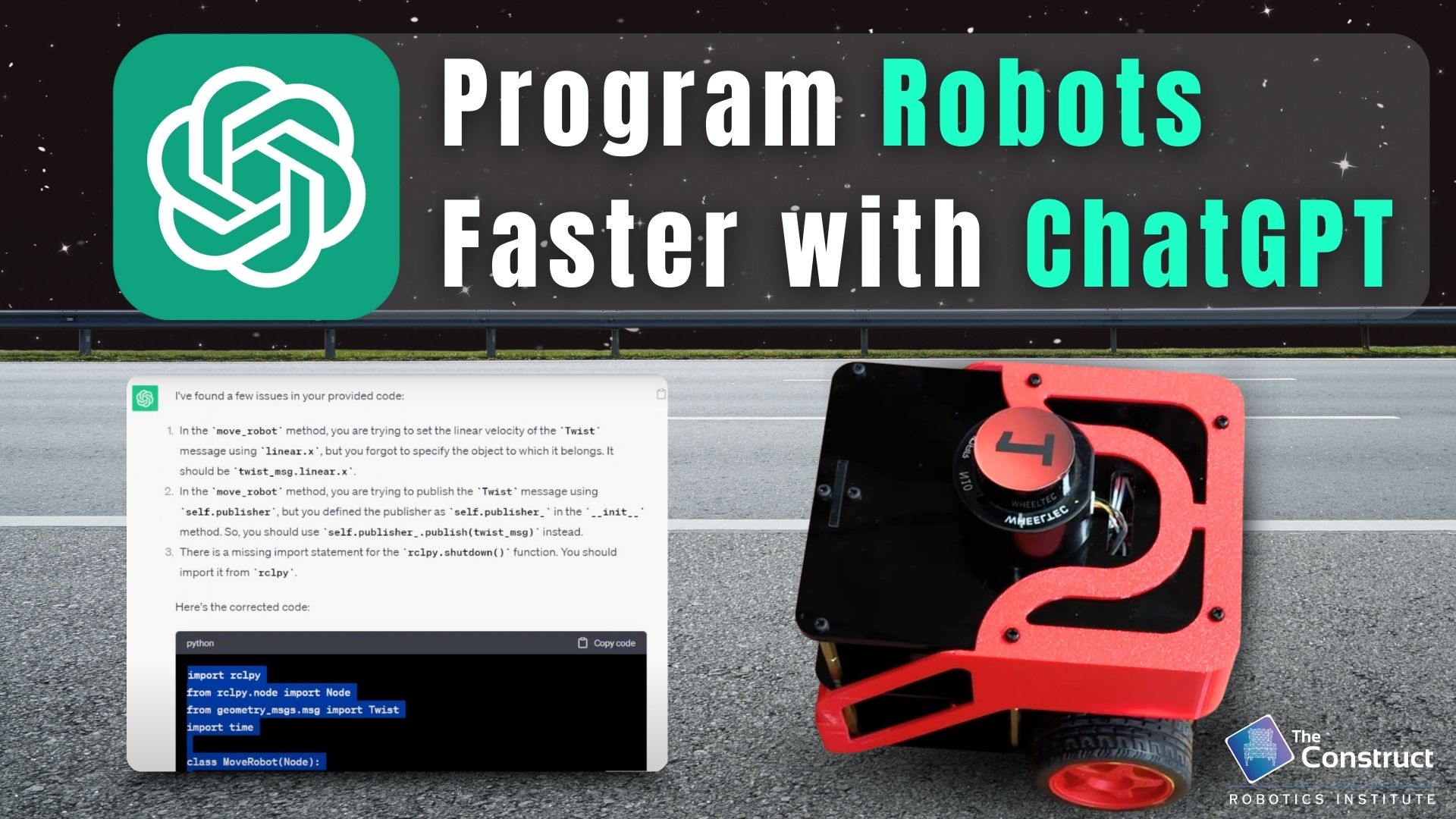 Open Class: Using ChatGPT to Program Robots Faster