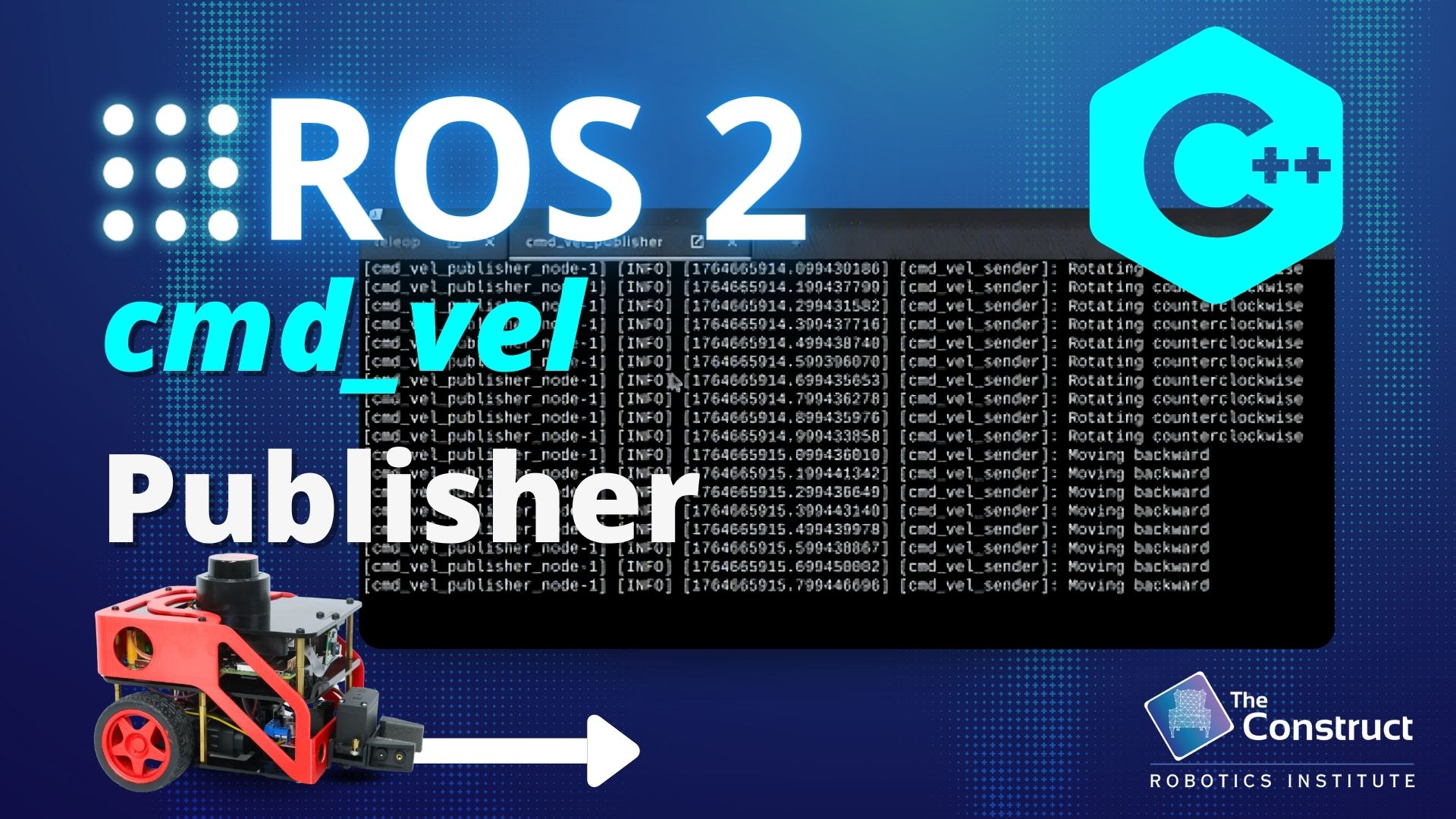 Open Class: How to Build a ROS 2 Velocity Command Publisher(C++)