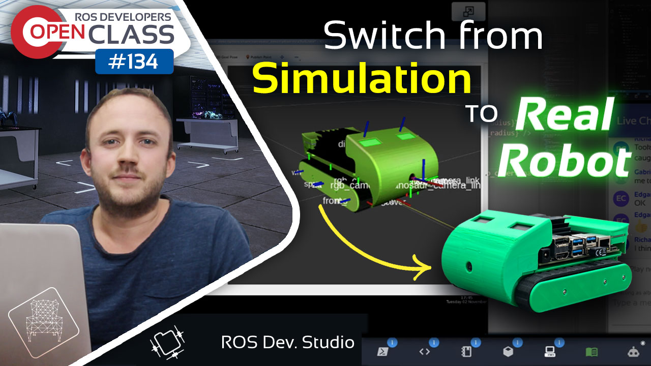 Open Class: Connect to the real NanoSaur robot using the ROS Development Studio