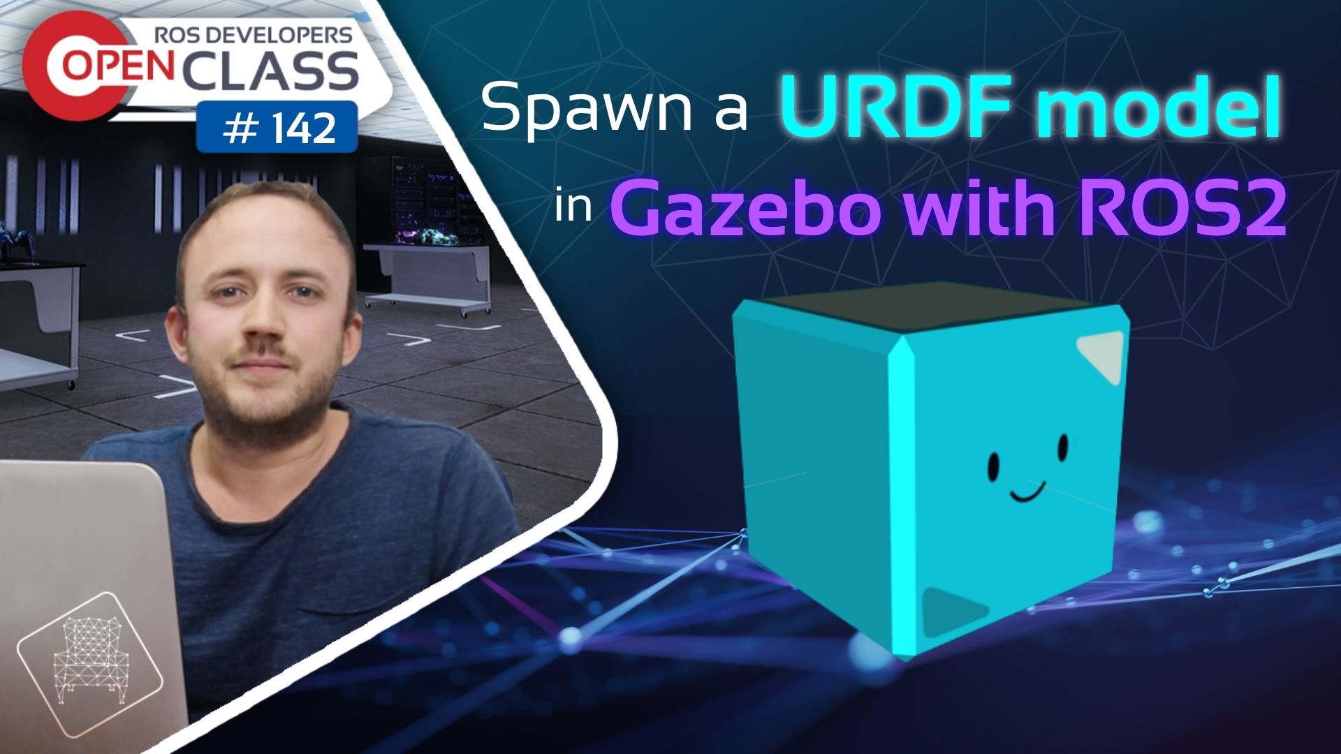 Open Class: Spawn a URDF model in Gazebo with ROS2