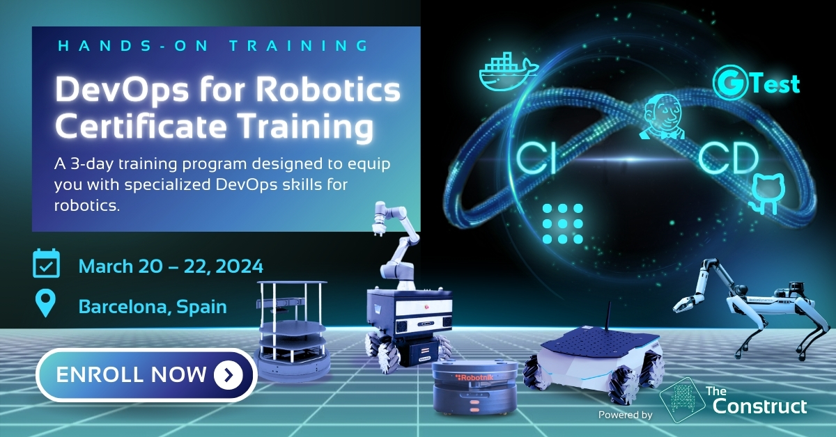 Open Class: DevOps for Robotics Certificate Training (DevOps2024)