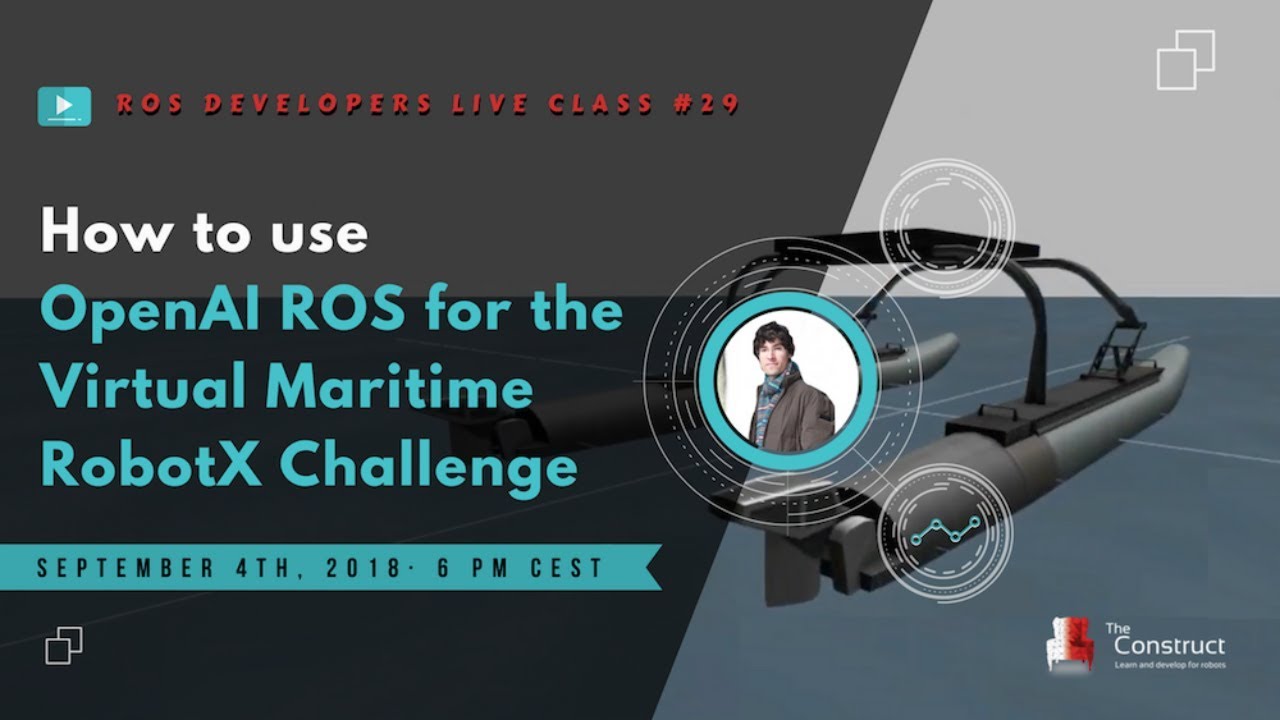 Open Class: How to use openAI ROS for the Virtual Maritime RobotX Challenge