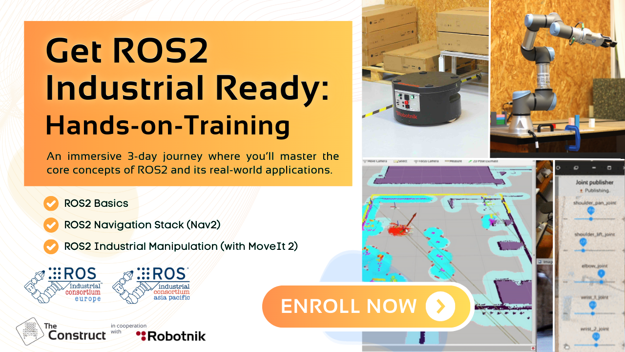 Open Class: Get ROS2 Industrial Ready hands-on training (2RI2023)