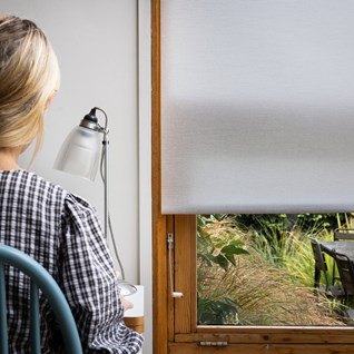 grey roller blind fabric