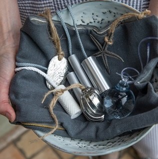 metal and glass roller blind pulls