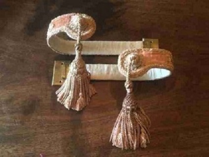 18th century decorative curtain holdbacks