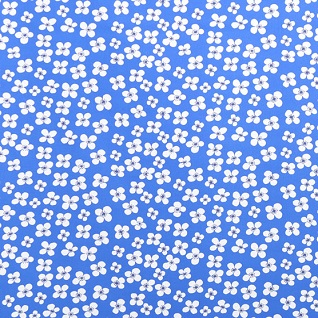 belle amie cotton flower fabric in blue