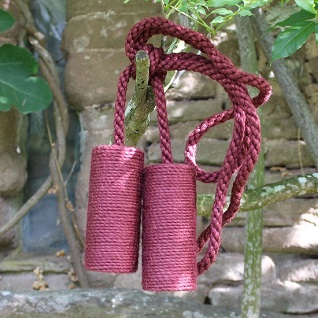 berry red jute autumn tiebacks