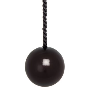 gloss black bobbi ball bathroom light pull