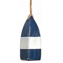 blue & white fishing buoy light pull