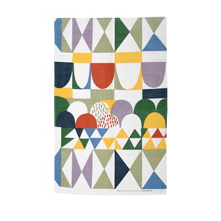 bows swedish abstract tea towel or dishtowel