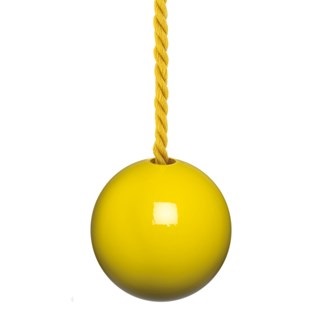 bright yellow bobbi ball light pull