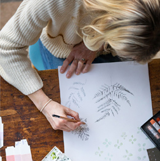 designing eden roller blind fabric