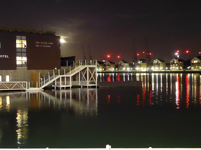 docklands at night