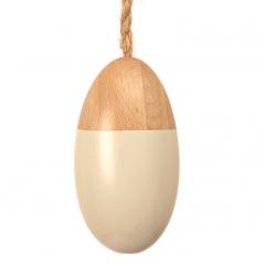 wooden padstow pebble light pull