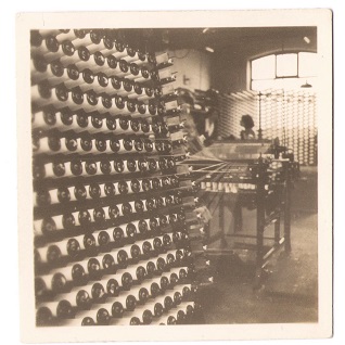 bobbin stands for the creels at H. Stanier & Co