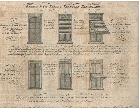early advert for blinds by baron and sons 1