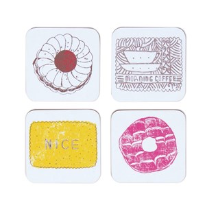 family favorite buscuit design coasters