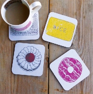family favourite biscuit mug and coaster set