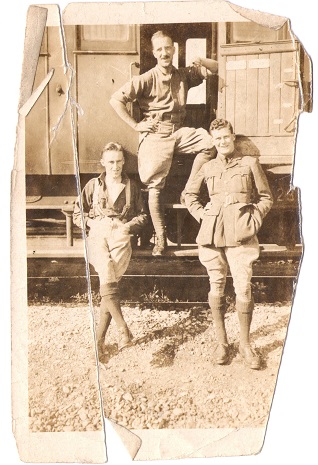 Harold Stanier by train in crimea