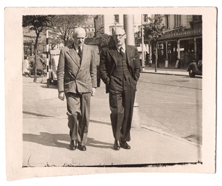 harold stanier in 1950's in street
