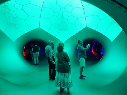 one of the green domes in luminarium