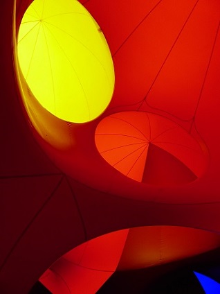 inside luminarium roof