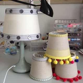 lampshades with New House braids
