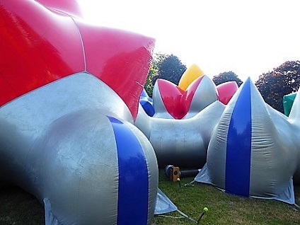 outside the luminarium in yorkshire
