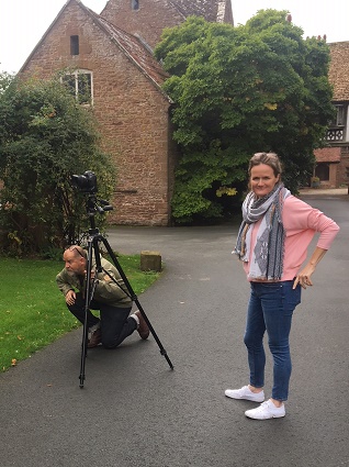 melanie and phil on a shoot