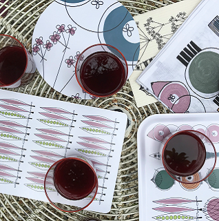 picknick design in pastel colours picknick design in pastel colours