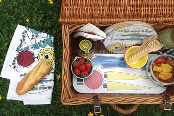 swedish Picknick items on summer picnic