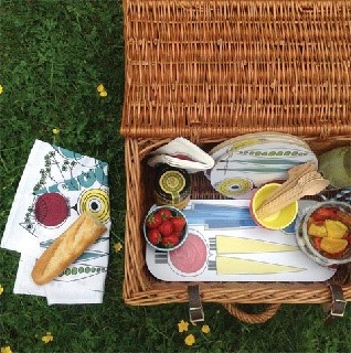 picknick homewares in a picnic basket picknick homewares in a picnic basket