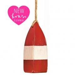 red & white fishing buoy light pull