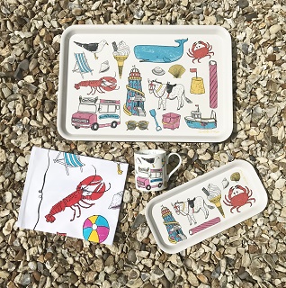 seaside fun kitchen set seaside fun kitchen cloth, mug and trays
