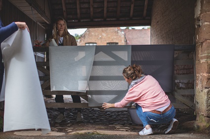 setting up a shot on our gate 2