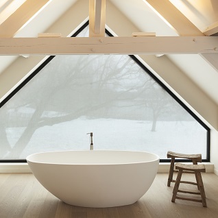 squid textile window film in shaped window