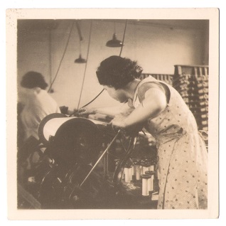 working the warping machines in the 20's