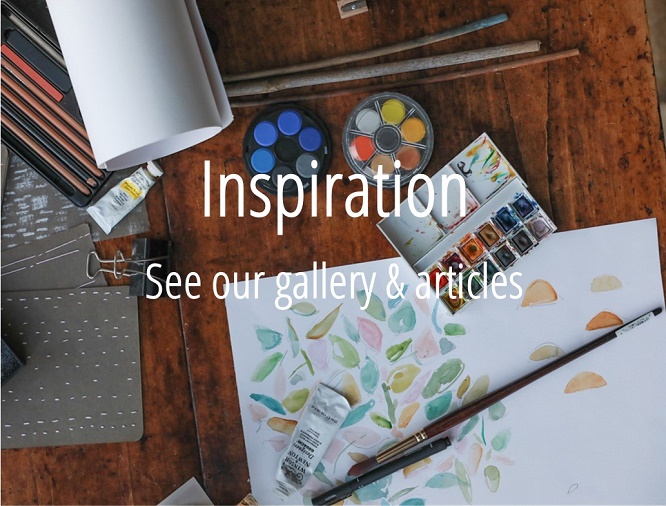 Inspiration landing page button Inspiration landing page button